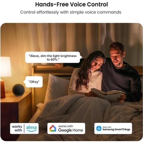 TREATLIFE Smart Light Bulbs 4Pack, 2500K-6500K Tunable White Dimmable LED Light - Picture 6 of 7